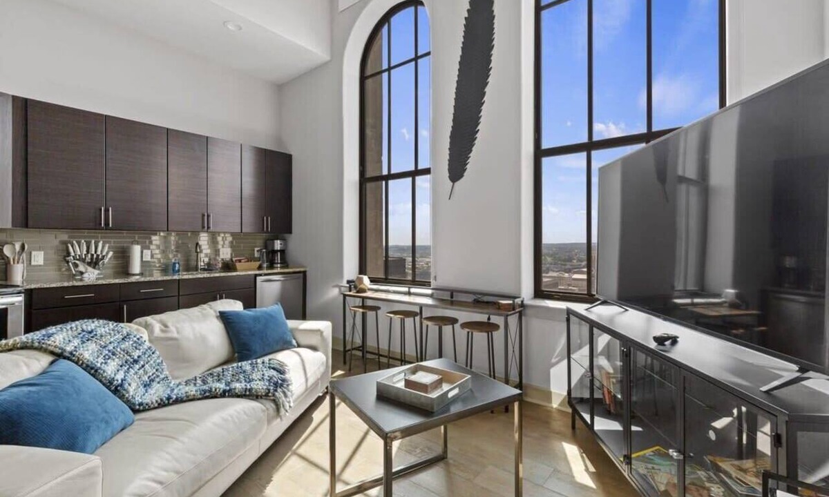 Downtown Baltimore Apartment | 2BR Former Bank Vault Tower · Inner Harbor Views