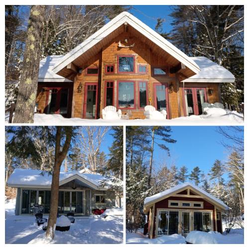 Rindge Ski Chalet | 3 Cabins with Sauna on Lake Monomonac by Mount Monadnock