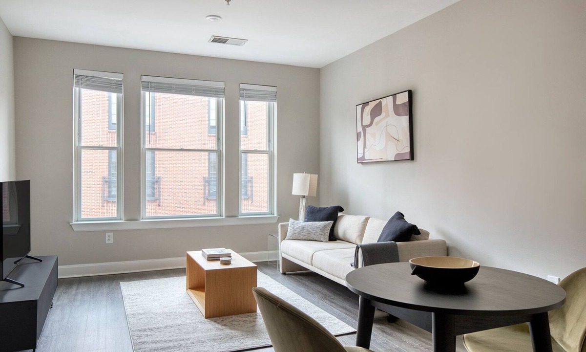 Bethesda Apartment | Blueground | Bethesda, balcony, nr Cabin John Park