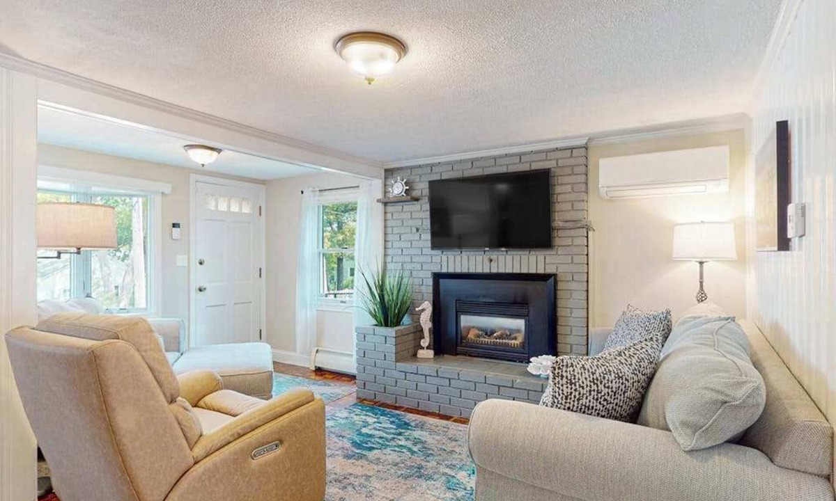Wareham House | Bright home steps from private beach with kayaks, dock & Onset Bay view