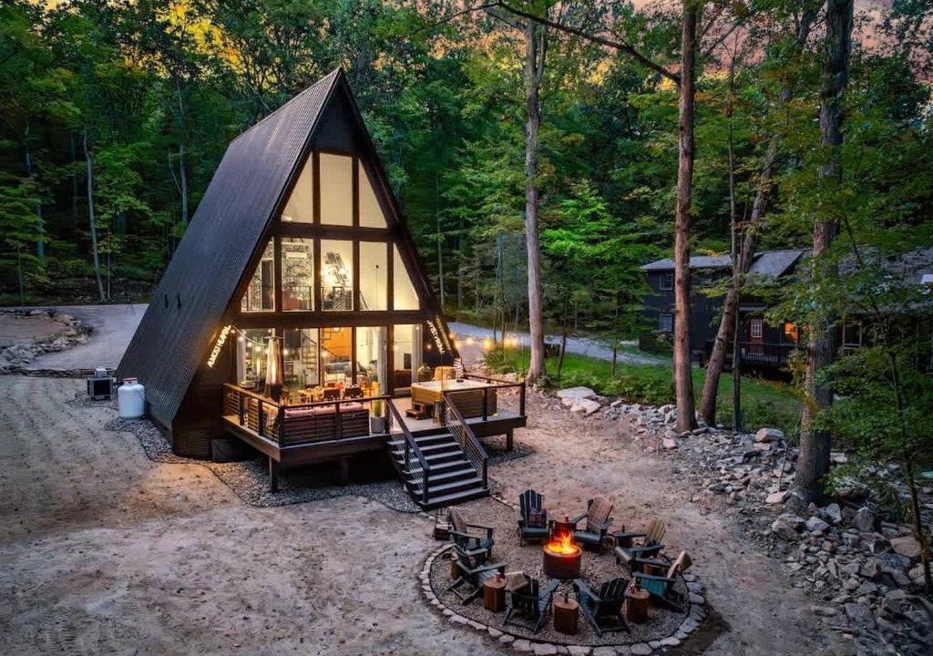 Berkeley Springs House | Frog Hollow - A-Frame & Hot Tub - Stay with Branch