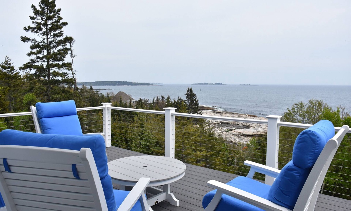 Ocean Point House | Gorgeous home with spectacular ocean views near Boothbay Harbor