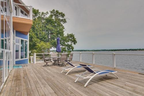 Dennis House | Indoor Pool + Waterfront Deck: Spacious Jay Home