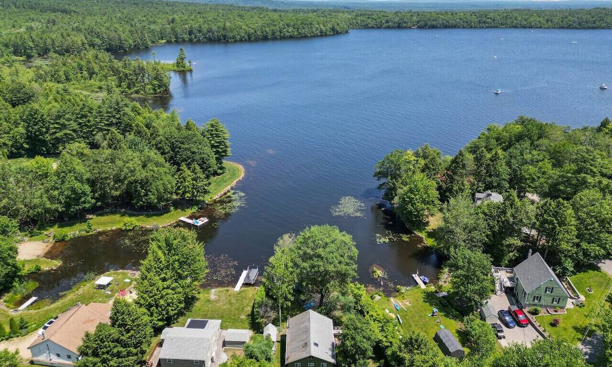 Farmington House | Lakefront Home w/Private Beach & Stunning Views