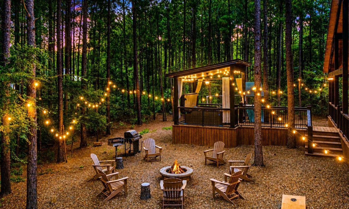 Pickens Cabin | Modern Rustic 4BR | Pool Table, Playset, Hot Tub