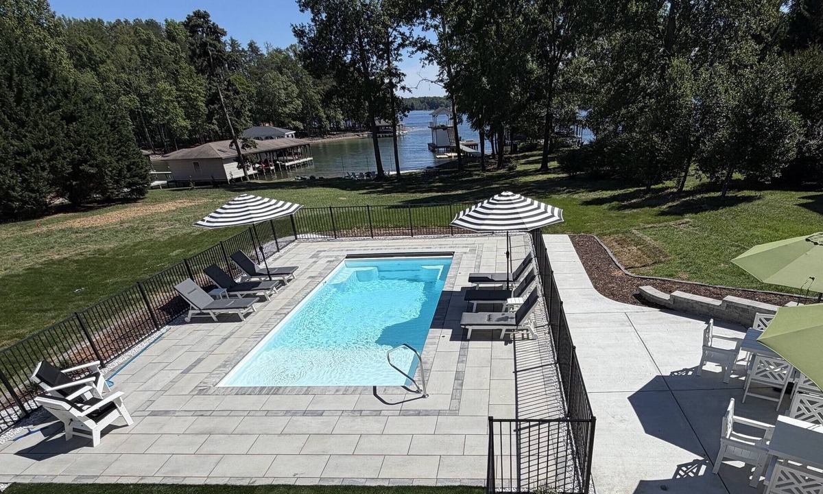 Bumpass House | NEW! Premier Lakefront Home - Private Pool/Hot Tub/Beach/Firepit/Games/Views!