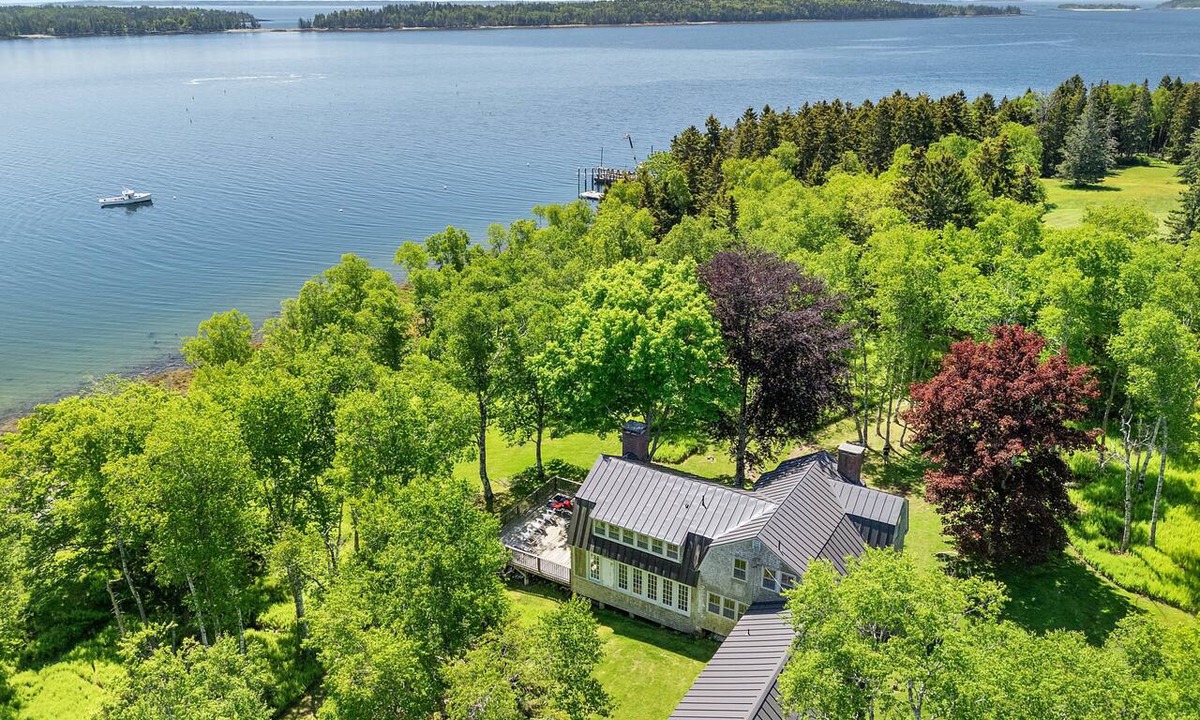 Waldo County House | Oceanfront 5BR island retreat with deck, fireplace, and kayaks