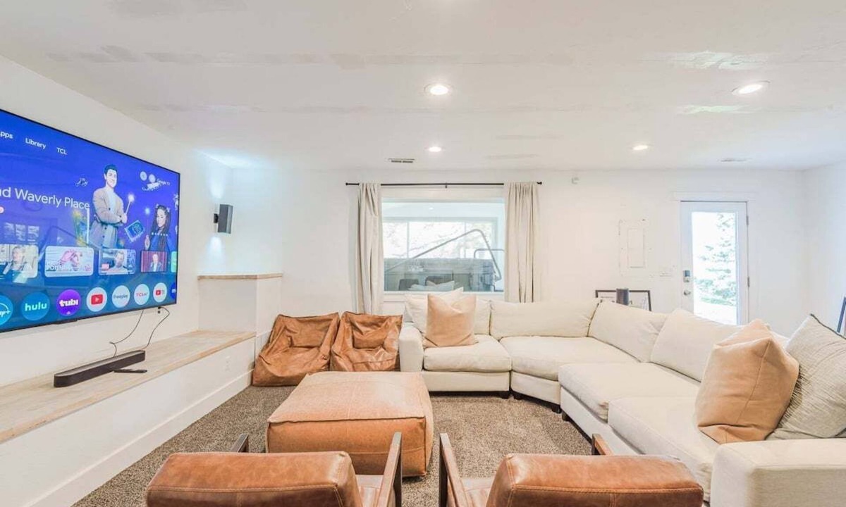 Orem North House | Orem Mountain View Estate | Theater & Private Hot Tub