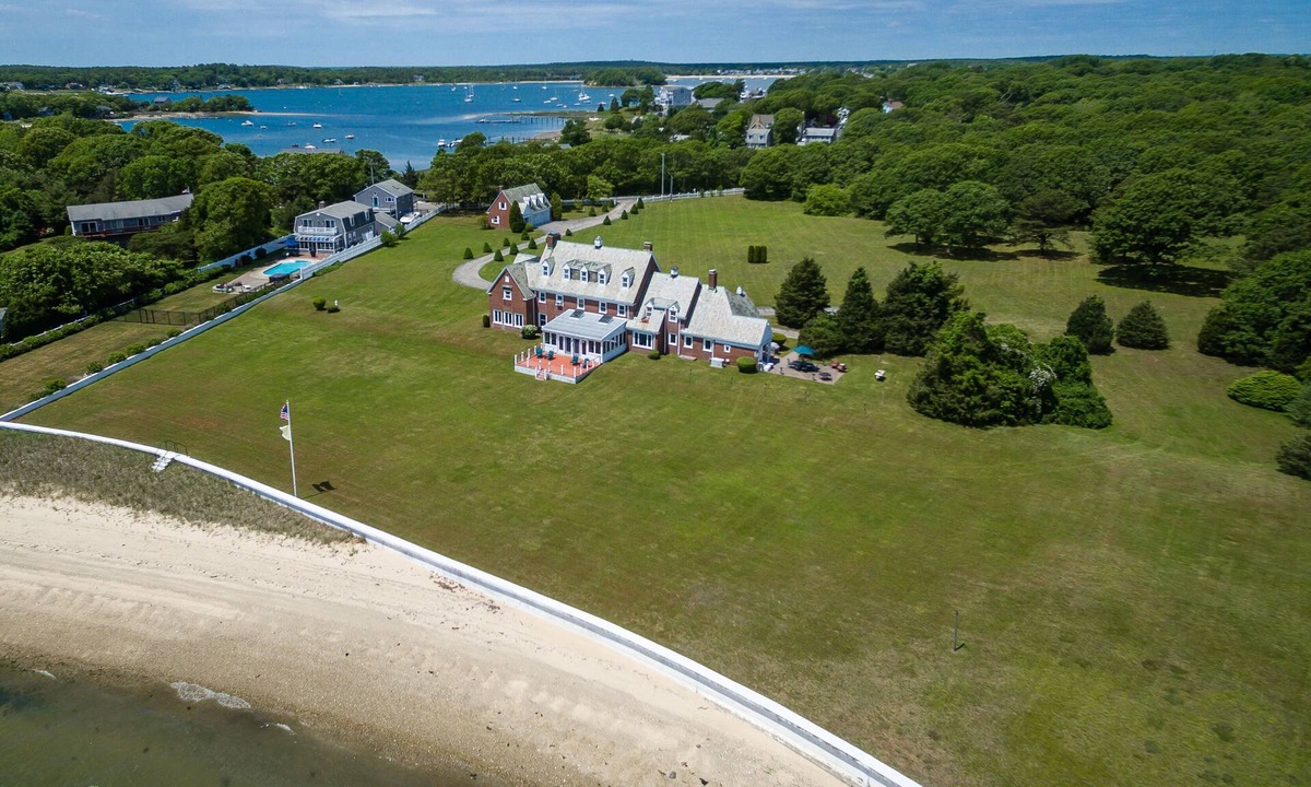 Buzzards Bay House | Sprawling Waterfront Classic Estate with Private Sandy Beach