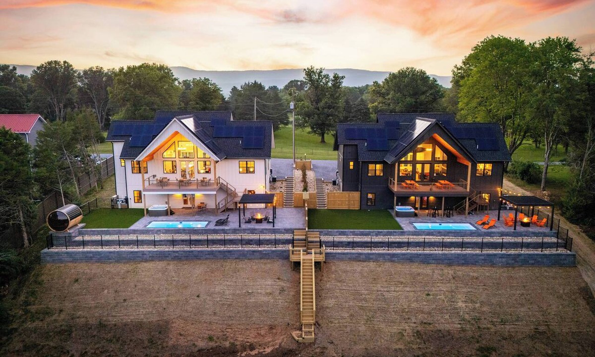 Shenandoah Ski Chalet | Twin Chalets w/mountain and river views, river access, heated pools, hot-tubs