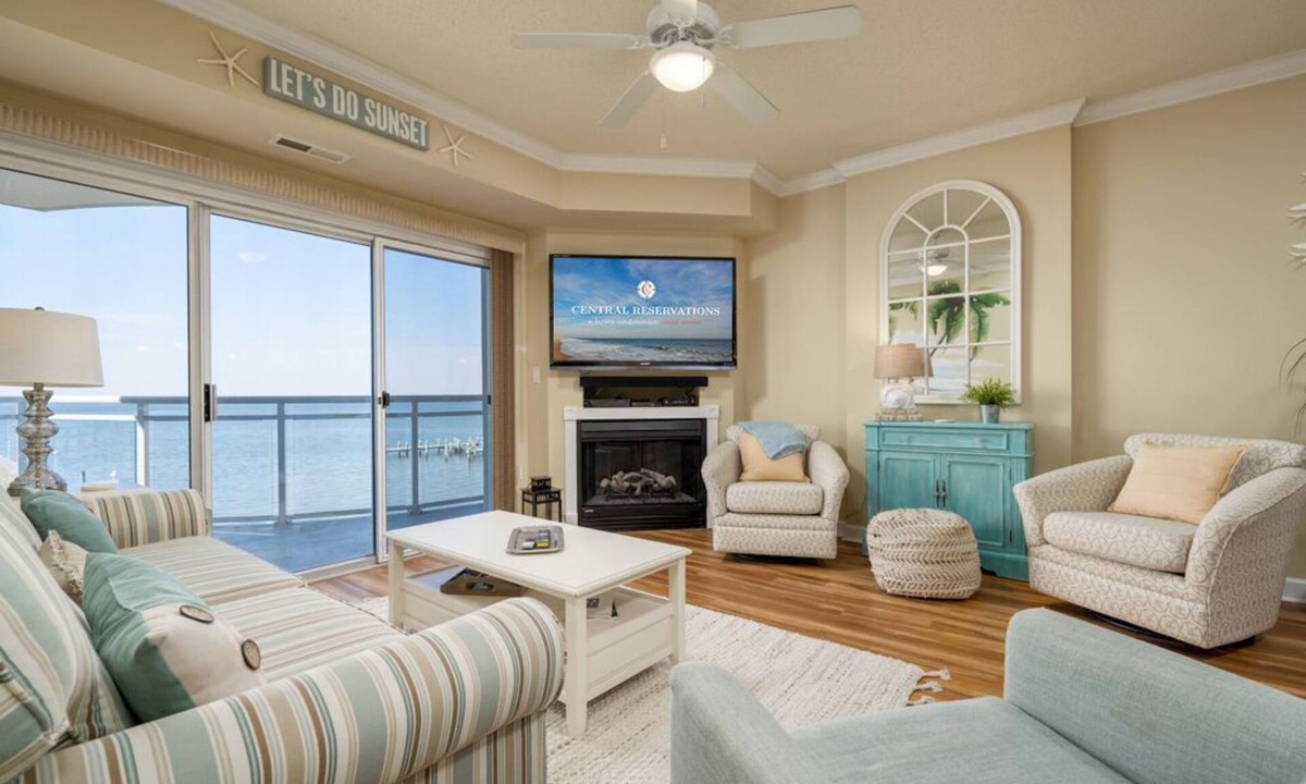Midtown Ocean City Condo | Upscale Three Bedroom Condo on 46th Street with sunsets included!