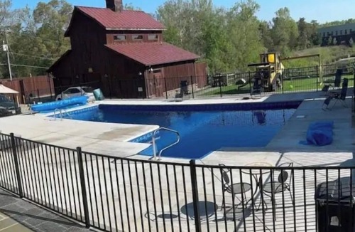 Stafford House | 1 BR barn with custom game room and amazing outdoor space! Swimming pool!