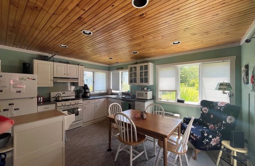 Chebeague Island House | 3 bedroom home right of way to private beach, with deck and enclosed porch