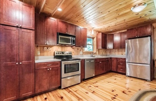 Hanover Ski Chalet | 3 bedroom Lake Chalet with private dock close to Sunday River Ski & Golf resort.