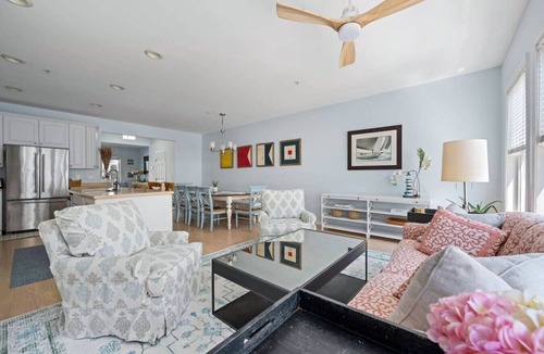 Sunset Island Villa | 5BR Sunset Island Gem - Luxe Pools, Beaches, Fitness Center & Crabbing Pier