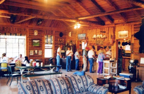 Blue Cabin | A peaceful setting for guests to relax and unwind.