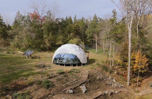 Dover Plains Ski Chalet | Architect-Designed Dome on Private 7-Acre Retreat