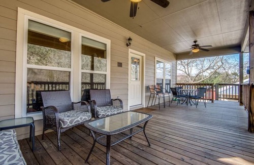 New Braunfels House | Beautiful Waterfront Retreat in Gated Community, Large Deck & River Access!