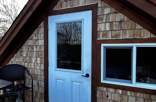 Whitefield Apartment | Cabin Style Studio Apt with Private Hot tub on 100 Acres Kayaks, Canoes & SUP