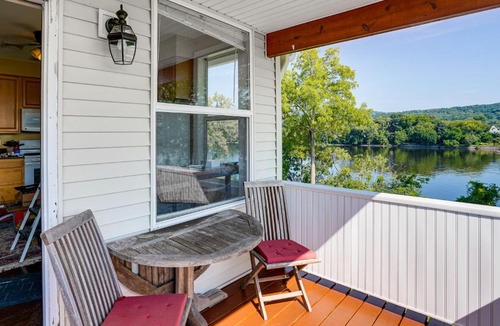 Village of Waterford Apartment | Canal-Front Gem! 25 Mi to Saratoga Springs & Track