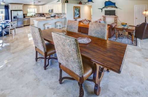 Cudjoe Key House | Casa Rosada: Cudjoe Gardens Canal Front Retreat, Pool, Tiki, Deep Dockage & Rapid Open Water Access!