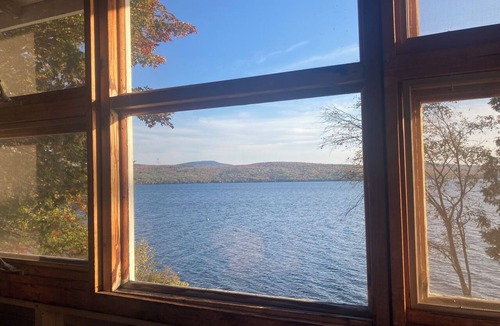 Rangeley Cabin | Charming Log Cabin Just Steps Away From Beatiful Rangeley Lake
