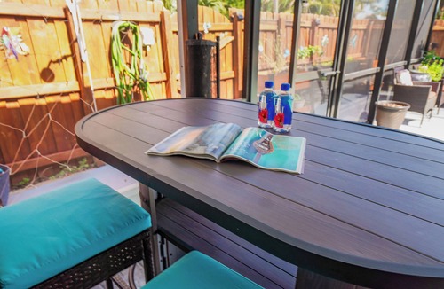 Sebastian Highlands House | Come Home to Paradise…. Screened in pool with covered lanai and hot tub