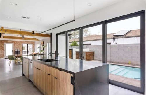 Coronado House | CoroMODo! Firepit, Outdoor kitchen