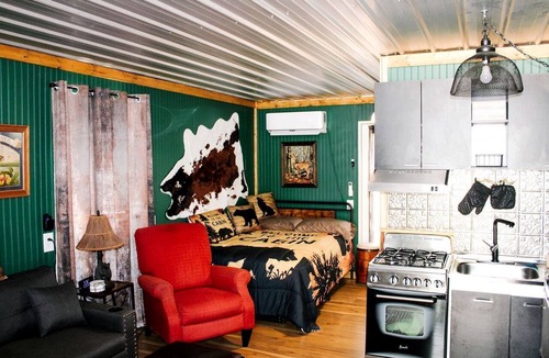 Neal Cabin | Cozy Accessible Studio Cabin with Fire Pit at Toronto Kansas Lake