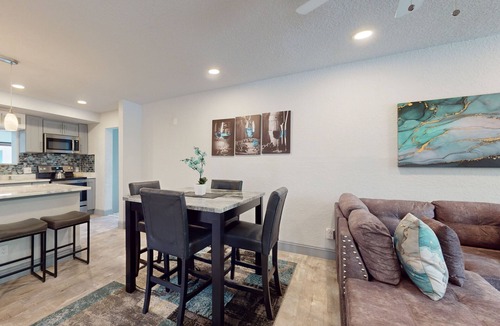 Riviera Beach House | Cozy home with B.B.Q.grill, hot tub, central AC, and enclosed yard