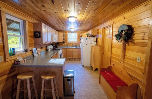 Bowerbank House | Cozy Lakefront Cabin Winter Escape on Sebec Lake