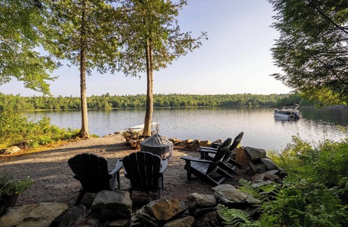 Bowerbank House | Cozy Lakefront Cabin Winter Escape on Sebec Lake