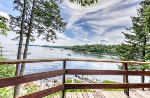 Isle of Springs House | Delightful oceanfront home with amazing views, wrap-around deck & two fireplaces
