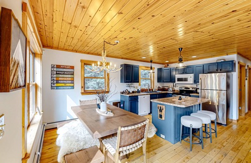 Rumford Center House | Dog-friendly Sunday River retreat with large yard, grill, washer/dryer