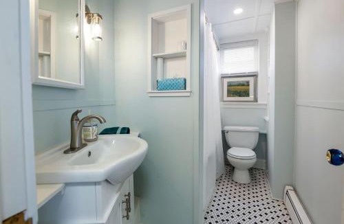 Gloucester Apartment | Elevated Fish & Ships on River Walk to Beach Park