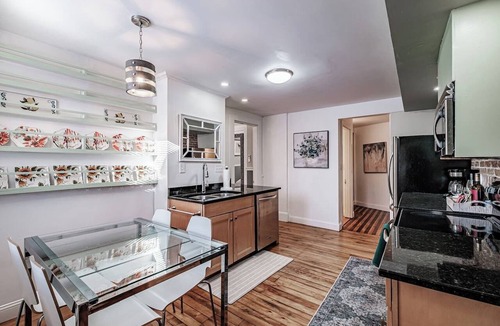 Parkside Apartment | Experience Portland’s charm in this beautifully restored 2-bed, 1.5-bath Victorian apartment! Located downtown, enjoy modern comforts, historic elegance, a private backyard, AC, and 1 free parking spot. Perfect for your Maine getaway! 🦞