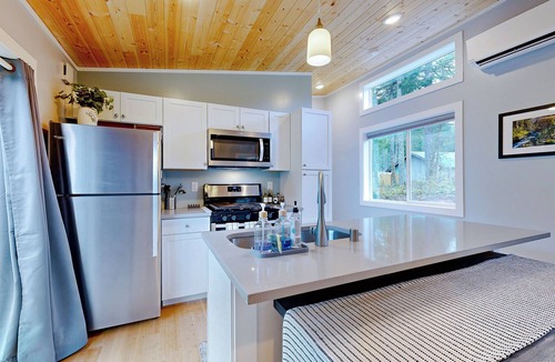 Carson Cottage | Fire Pit & Mtn Views! Cabin, Steps to Wind River