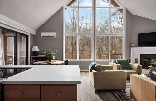The Woods Cabin | Fireplace, Fire Pit, Deck, WiFi & Pool Access