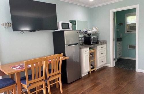 East Boothbay Condo | Gorgeous sunsets peaceful Linekin Bay coastal beach at low tide with dock/pier