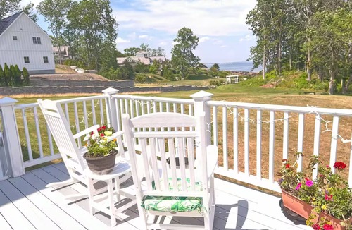 Cape Neddick House | Historic site with private rock beach and view of Perkins Cove Ocean Entrance