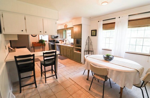Spry House | Historic York Schoolhouse Retreat | Hot Tub Game Room Fire Pit Sleeps 9