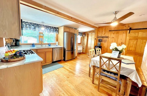 Hampstead House | Lake House Hampstead, NH 5 guests 2 bedrooms 3 beds 1 bath across from the lake