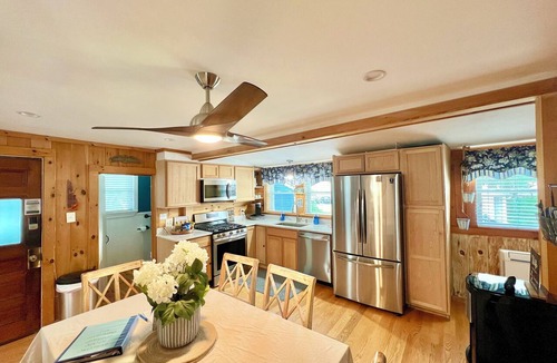 Hampstead House | Lake House Hampstead, NH 5 guests 2 bedrooms 3 beds 1 bath across from the lake