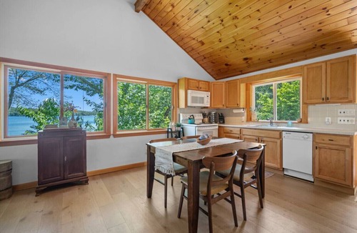 Farmington House | Lakefront Home w/Private Beach & Stunning Views