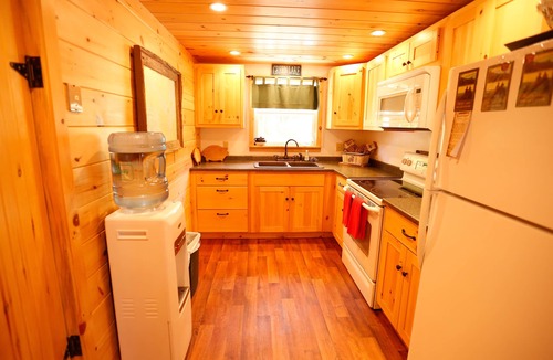Ellsworth Cabin | Lakeside Pine Cone Cabin 30' private beach & dock, Fireplace , Kayaks, Canoe