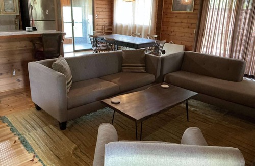Beaver Shores House | LOREL'S Log Home 3BDR - Lake, Trails, Firepit, Pool Table
