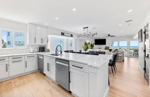 Vilano Beach House | Luxury Direct Ocean Front, Near Downtown, Heated Pool, Hot Tub, Game Room, Sleeps 28, Pets
