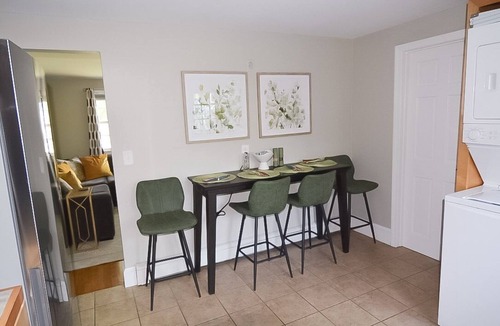Yarmouth Apartment | Midcentury Modern 2 Bedroom Village Oasis