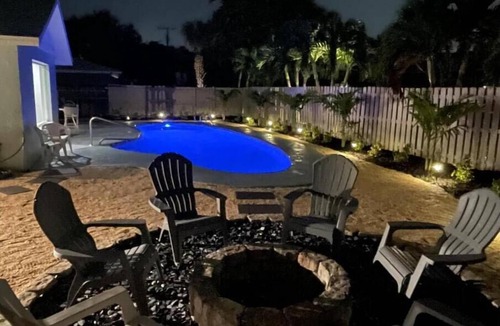 Seacoast Shores House | Modern coastal home w/heated pool & pet friendly