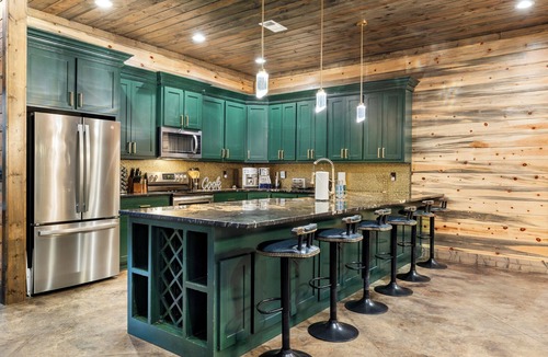 Pickens Cabin | Modern Rustic 4BR | Pool Table, Playset, Hot Tub